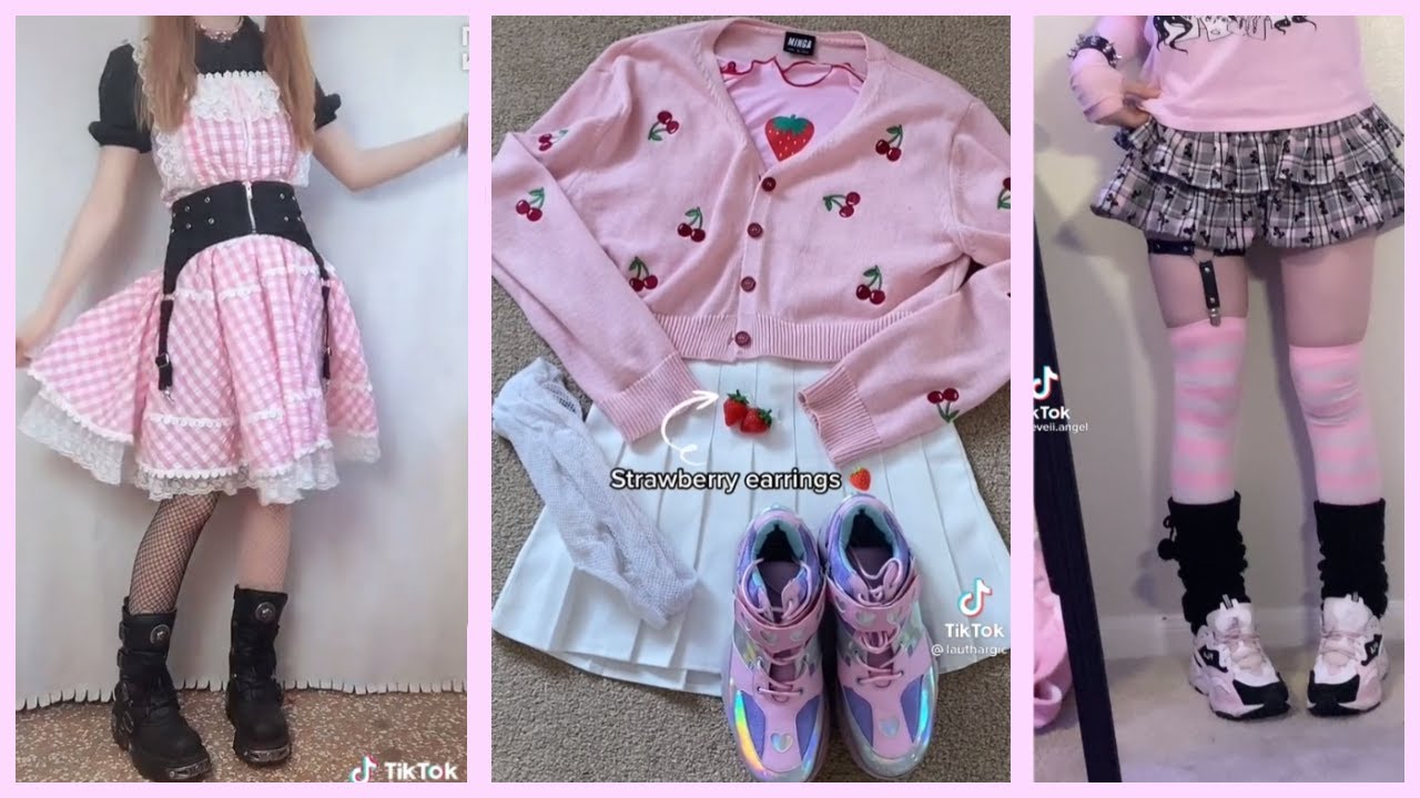 kawaii outfit ideas alt tiktok compilation ꒰⑅ᵕ༚ᵕ꒱˖♡🍭🌸