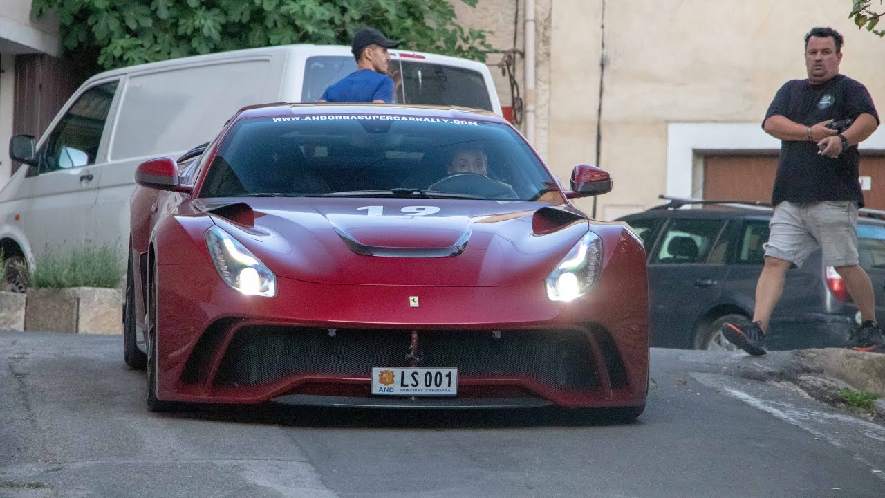 CRAZY LOUD Ferrari NOVITEC F12 N-Largo REVS & SOUND !!