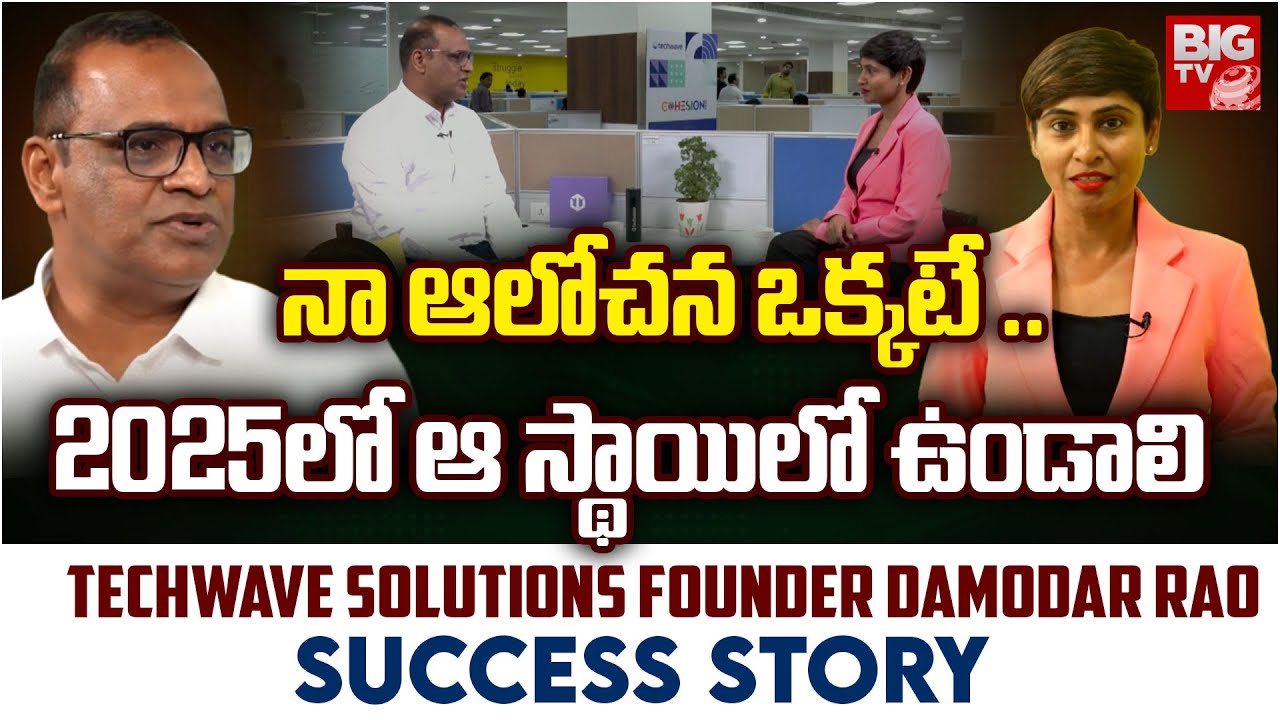 Success Story Interview of Techwave Solutions Founder Damodar Rao Gummadapu By BIG TV Originals