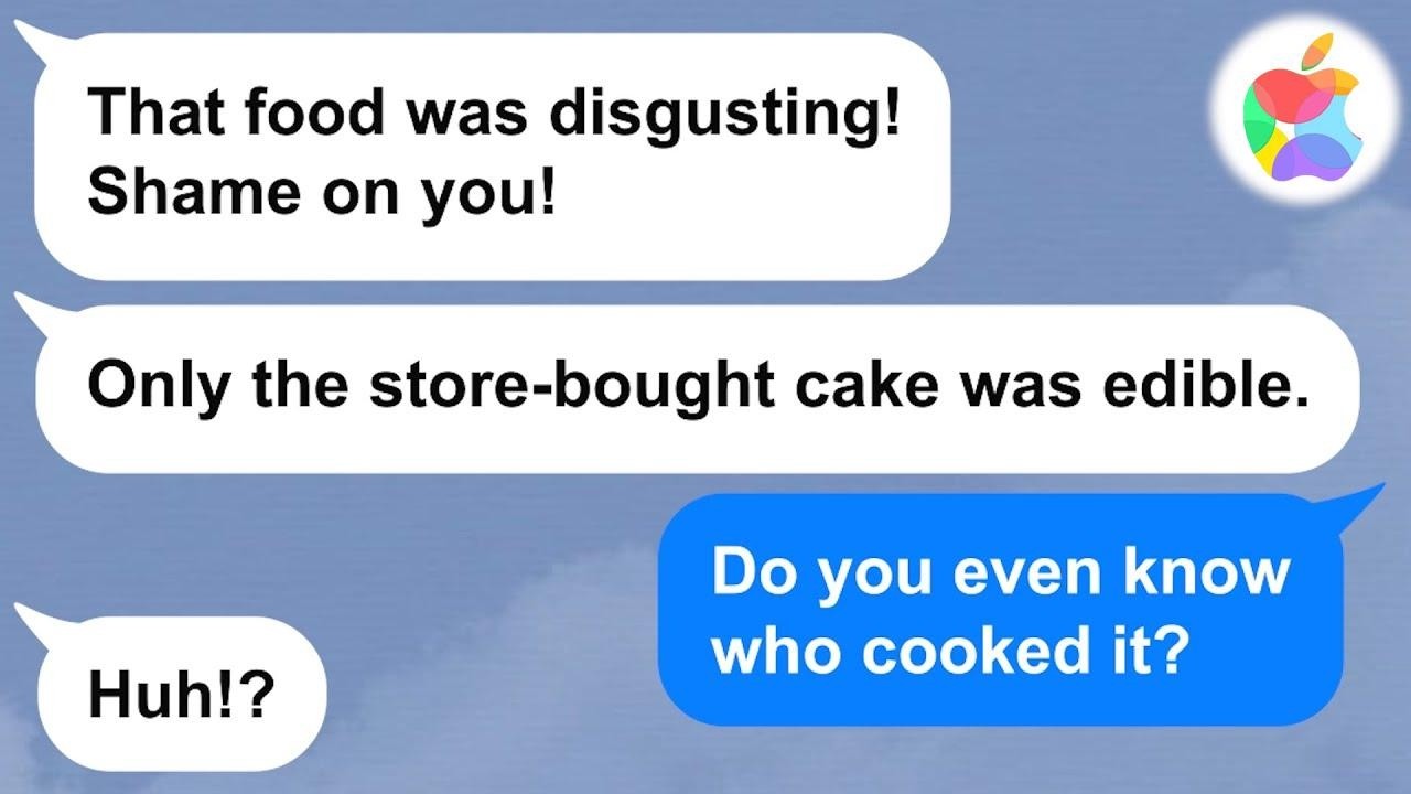 【Apple】My MIL always says my food is disgusting, even when it's made by a professional chef.