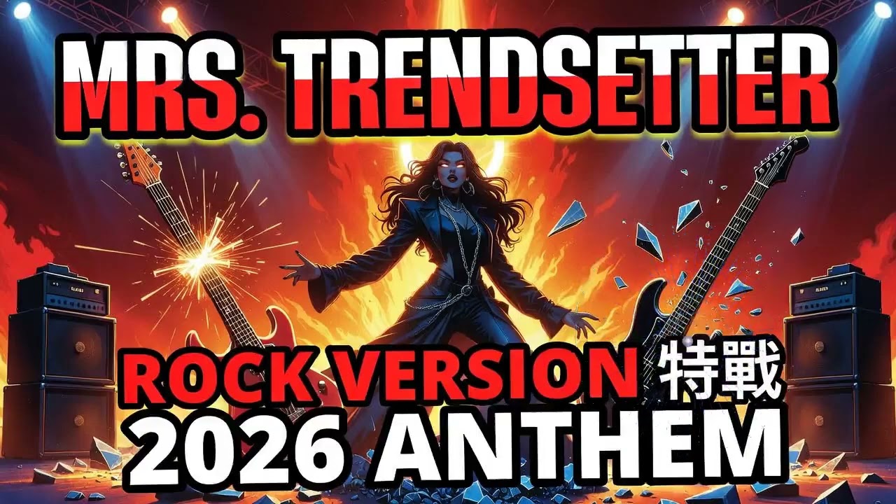 Mrs. Trendsetter - ROCK VERSION 2026 🔥 Lil Baby Inspired Anthem (Lyrics Video | Power Rock)