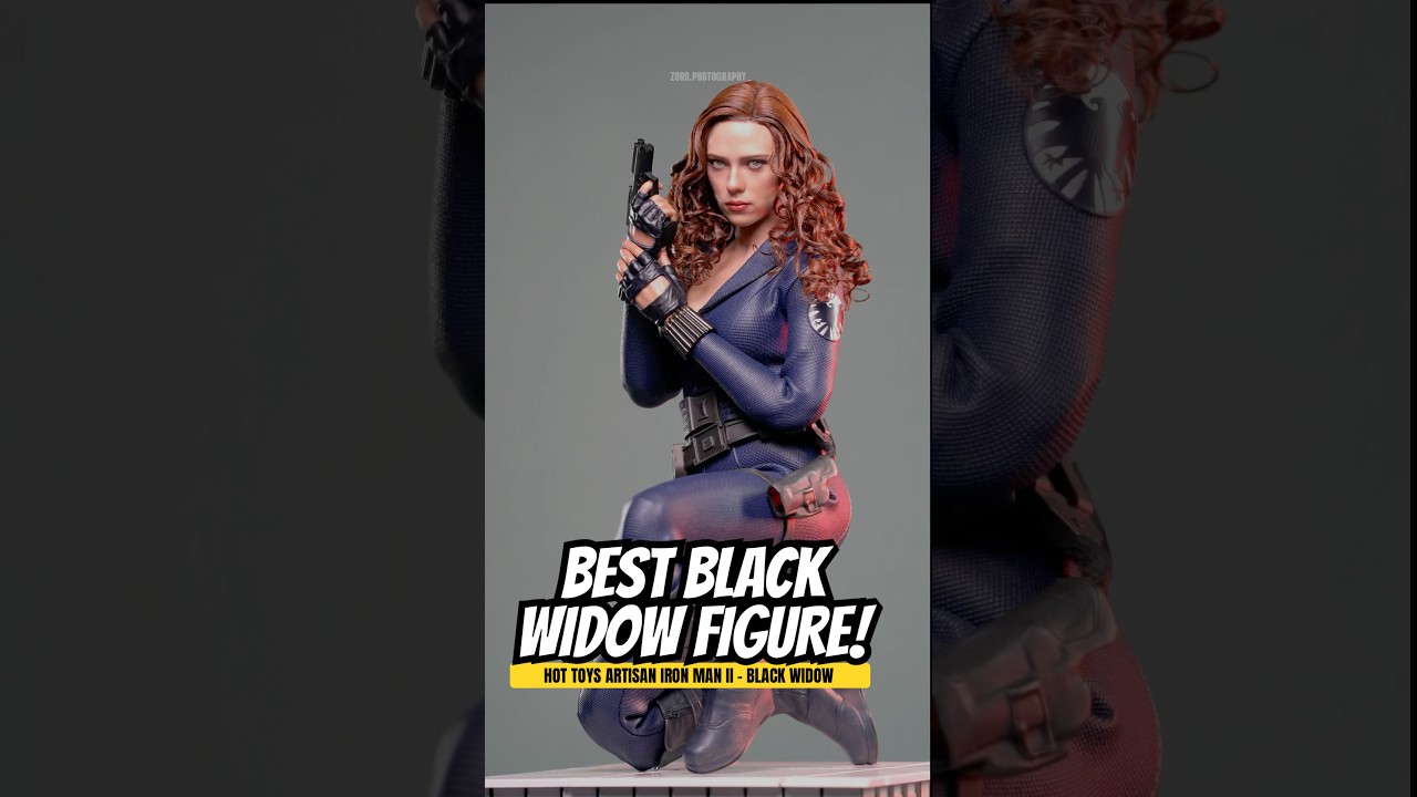 The Best Black Widow Figure! Unboxing Hot Toys Artisan Marvel Studios Iron Man 2 - Black Widow