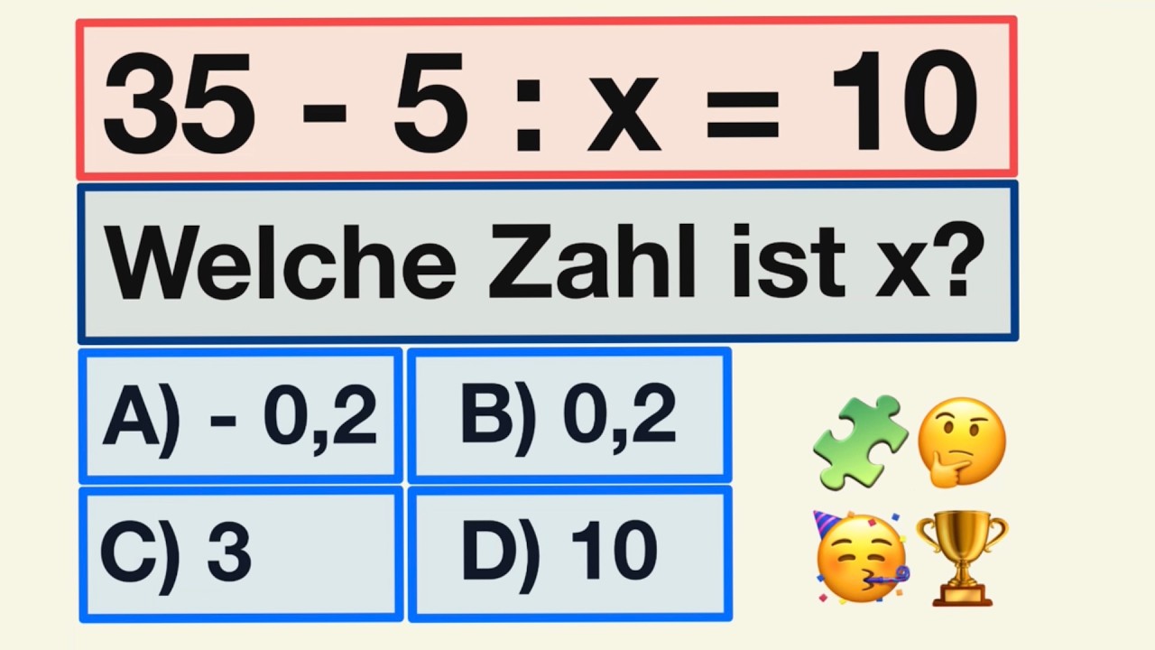 Findest du die richtige Lösung? Gleichung korrekt und einfach umformen