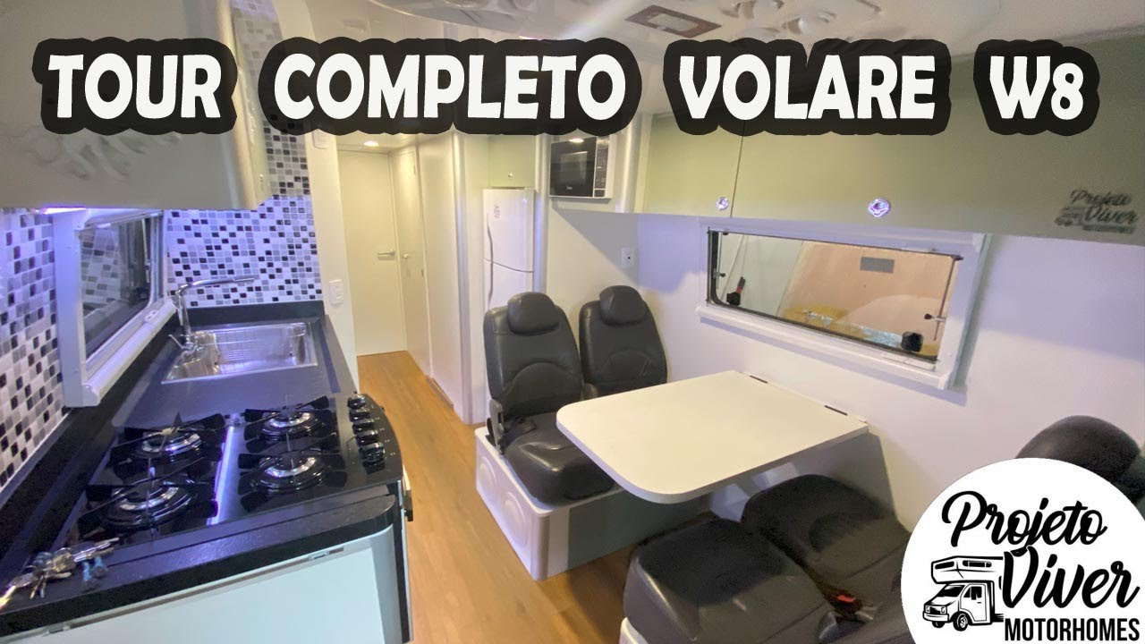 TOUR COMPLETO VOLARE W8 CONCLUÍDO - PROJETO VIVER MOTORHOMES