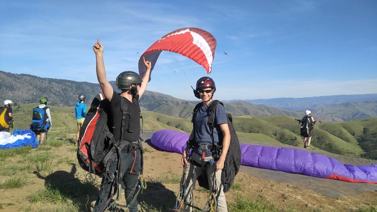 First Time Paragliding