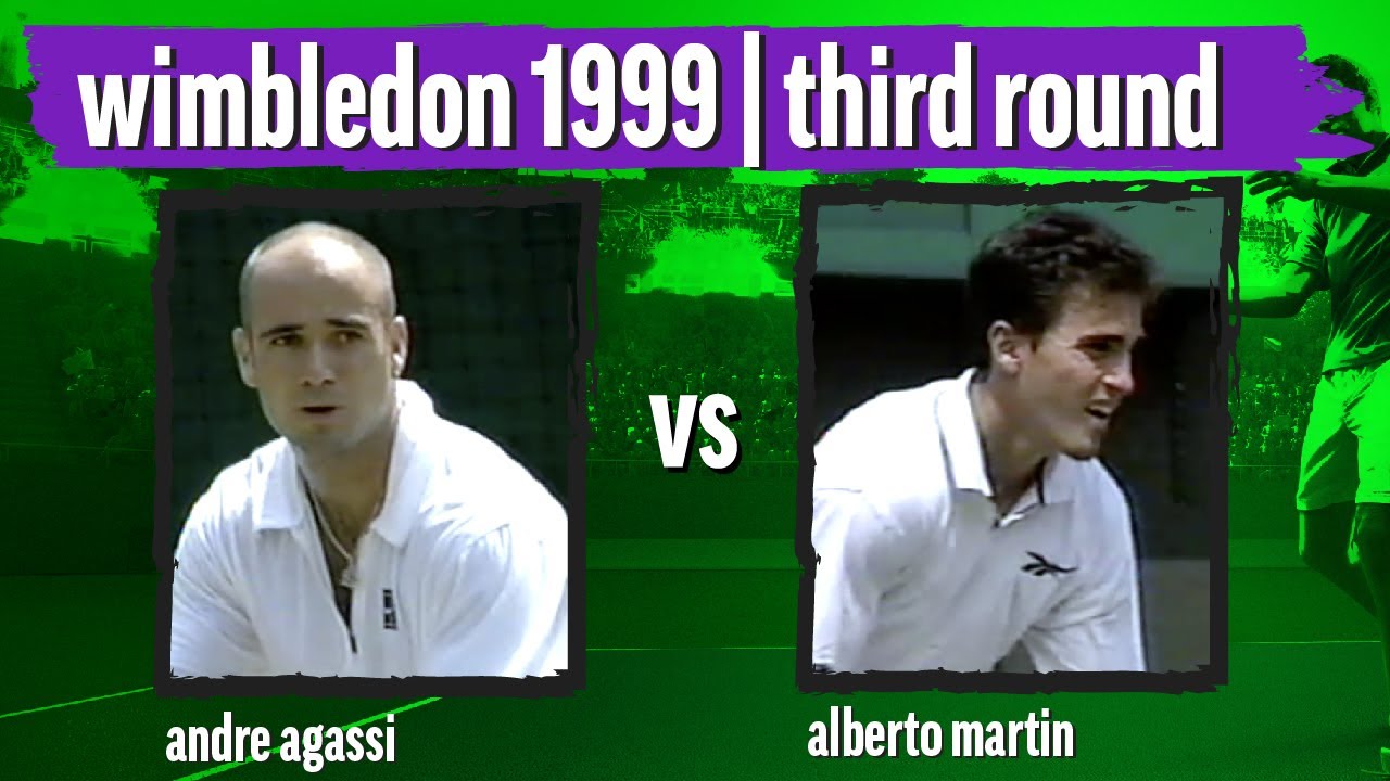 Andre Agassi vs Alberto Martin | 1999 Wimbledon | Third Round