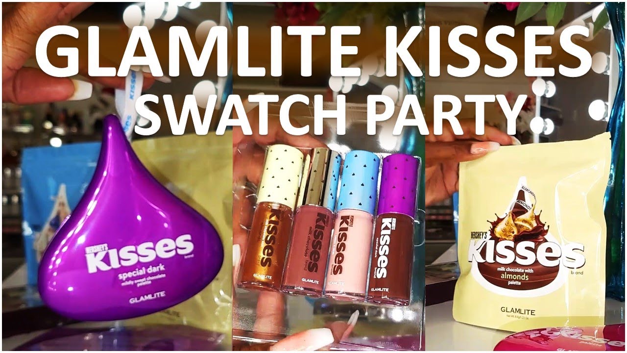 GLAMLITE KISSES COLLECTION Swatch Party - Comparison To Similar Palettes In My Collection