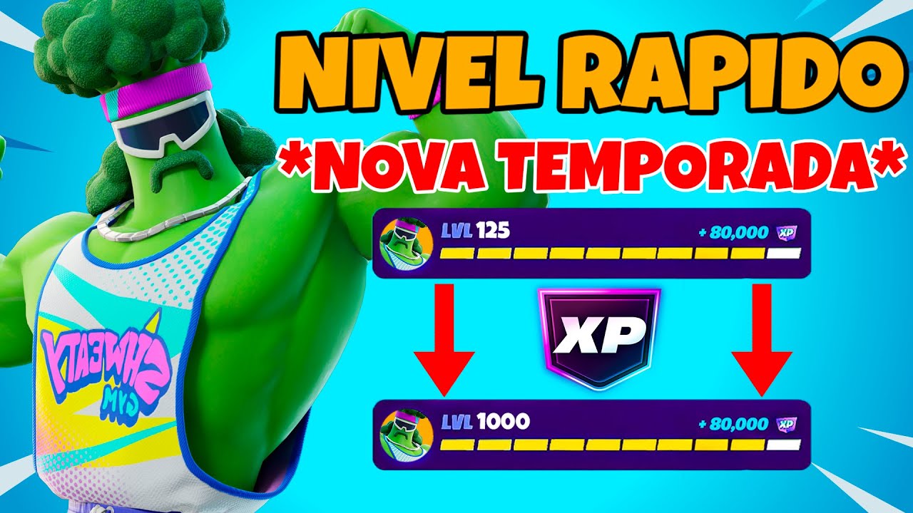 *SEM TIMER* MELHOR MAPA DE XP para SUBIR DE NIVEL RAPIDO na NOVA TEMPORADA