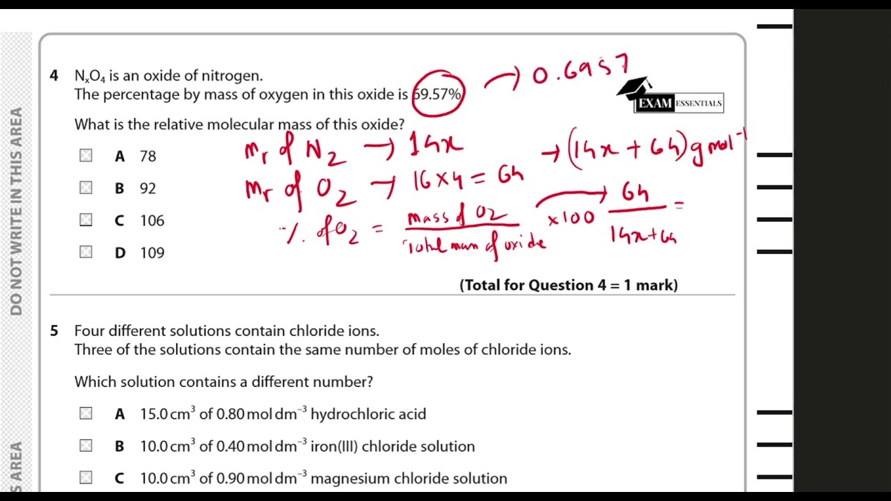 Edexcel IAL Chemistry Unit 1 Jan 2025 | Full Paper Walkthrough