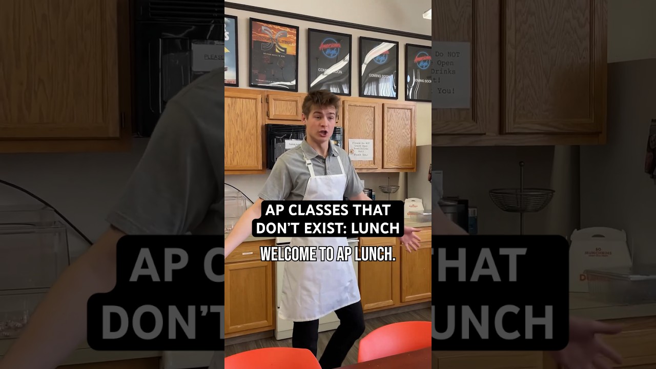 if you take it in college you have to eat dinner FIVE TIMES #americanhighshorts #ap #highschool #lol