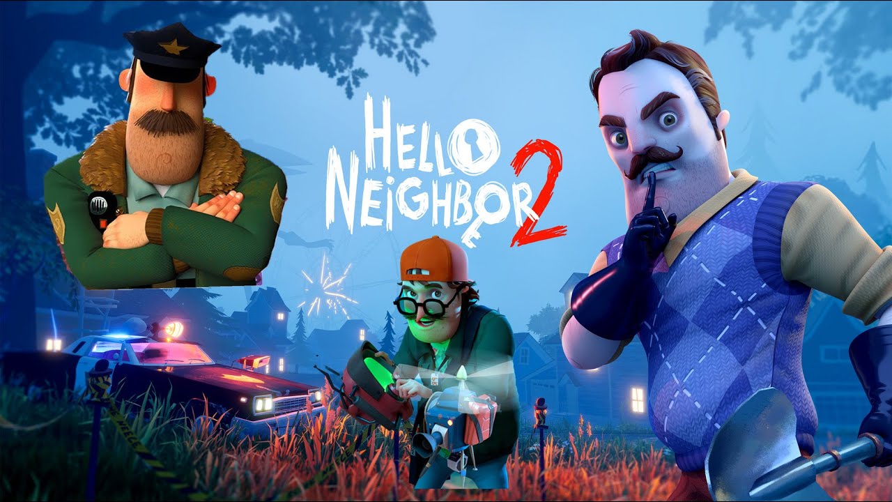 HELLO NEIGHBOR 2 BÖLÜM 1 / ŞİFRELERİ ÇÖZMEYE ÇALIŞIYORUZ VE BIYIKLI POLİS BİZİ KOVALIYOR..