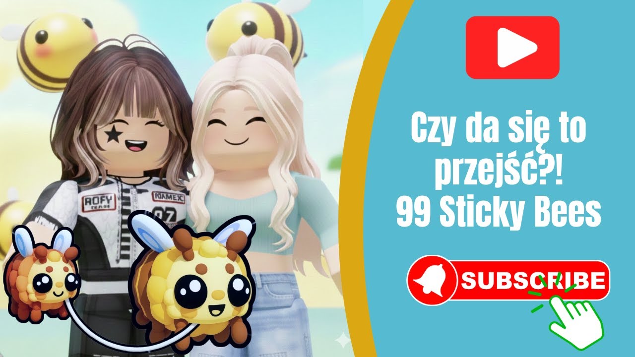 Czy da się to przejść?! 🐝🔥 99 Sticky Bees [2 Player Obby]