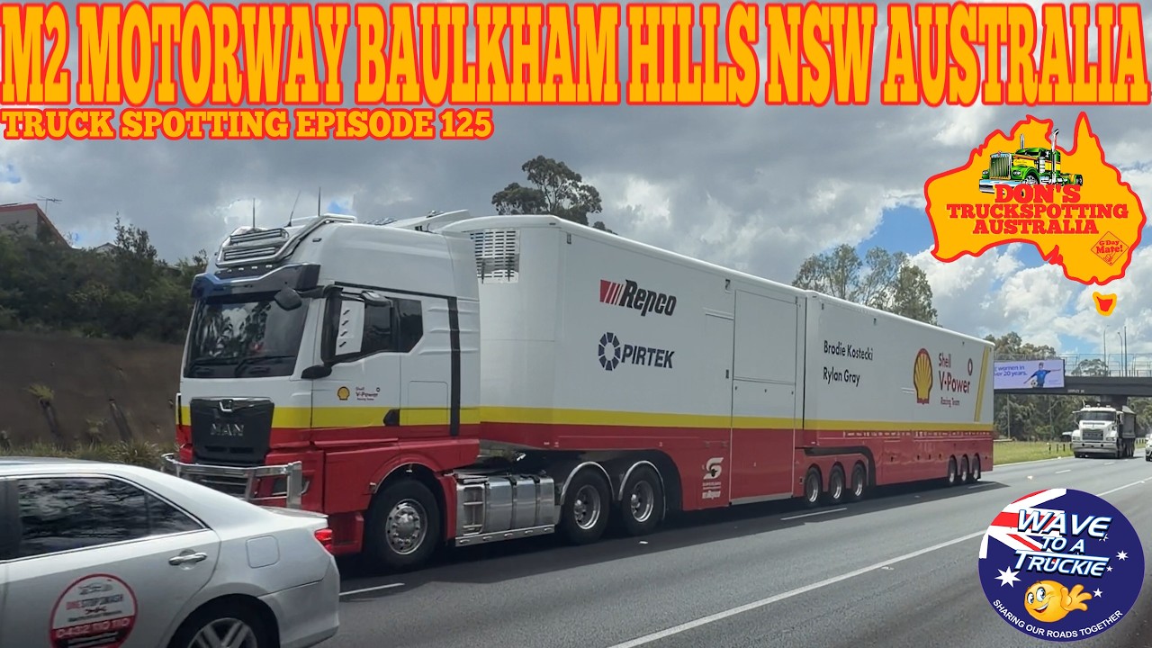 Don's Aussie Truck Spotting Episode 125 M2 Motorway Baulkham Hills NSW Australia #trucks #australia
