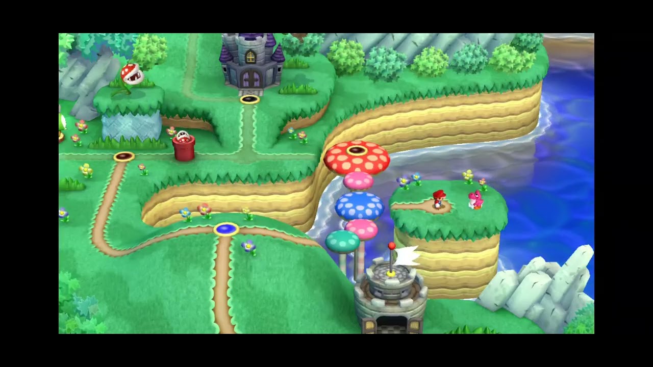 Playing super mario bros Wii U