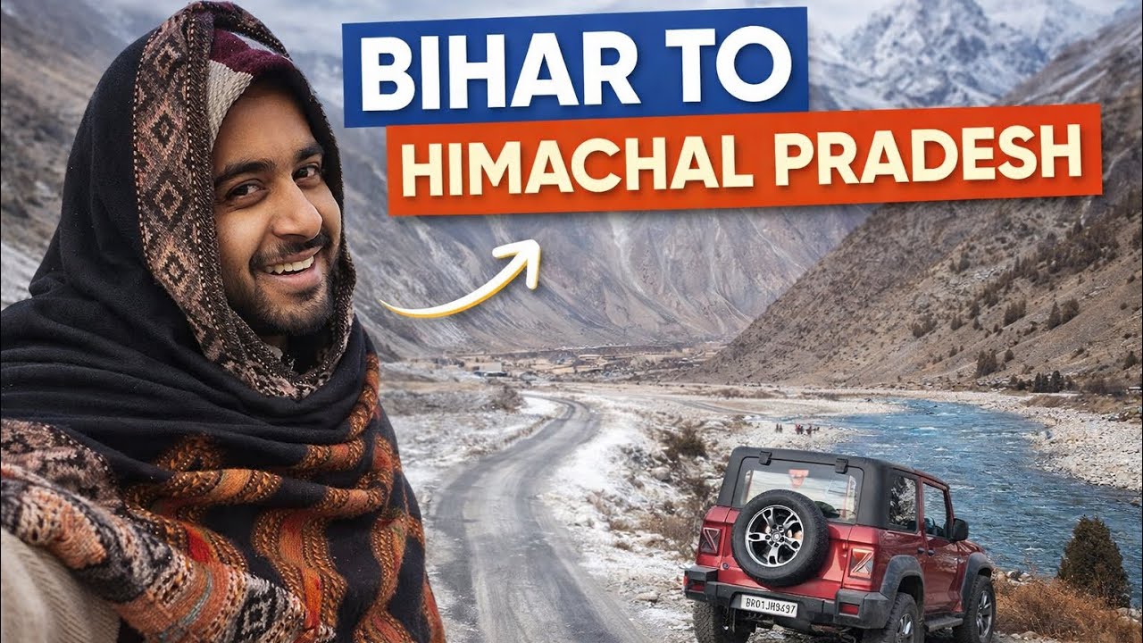 BIHAR TO HIMCHAL PRADESH..😍Finally found snow.
