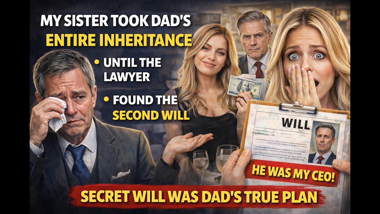 My Sister Took Dad’s Entire Inheritance — Until The Lawyer Found The Second Will
