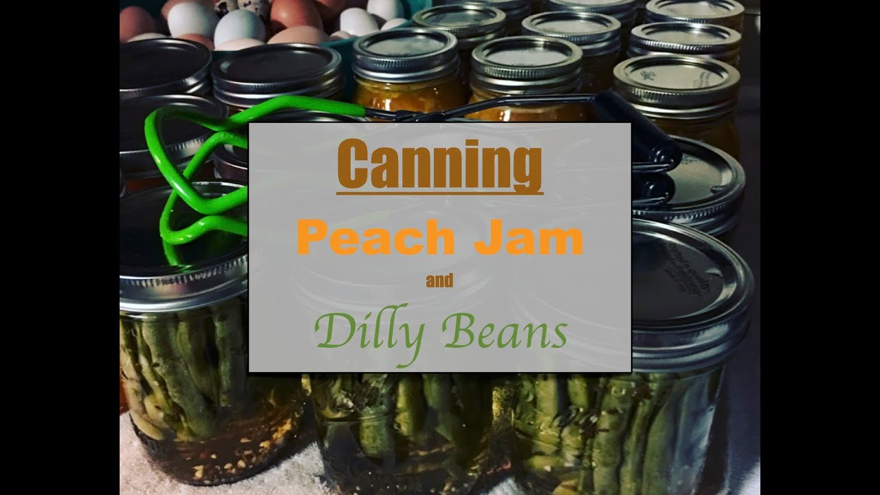 Canning Peach Jam & Dilly Beans~