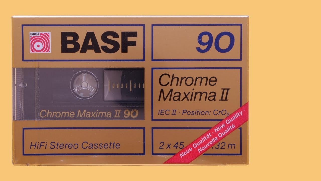 Compact Cassette BASF Chrome Maxima II C90 / 1988 (visual demonstration only) ⁴ᴷ