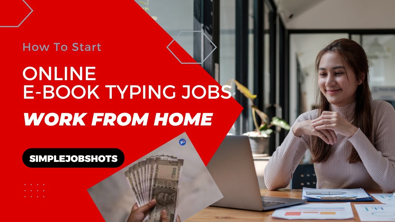 Online Typing Job or Data Entry Job From Home | E-Book TYPING or Typist Job | Part-time Job (WFH)