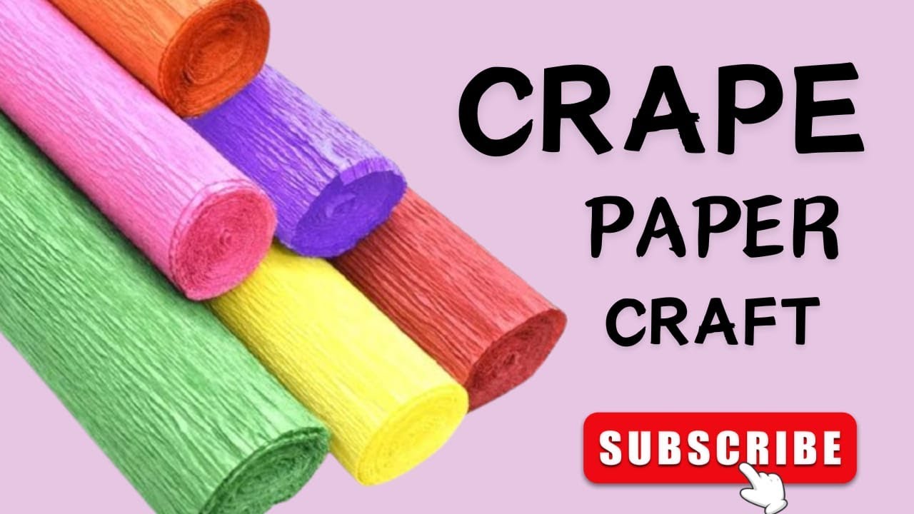 crape paper craft idea/easy & beautiful idea/cardboard craft/DIY/crape paper origami/easy creativity