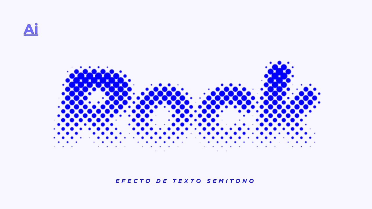 EFECTO DE TEXTO SEMITONO EN ADOBE ILLUSTRATOR