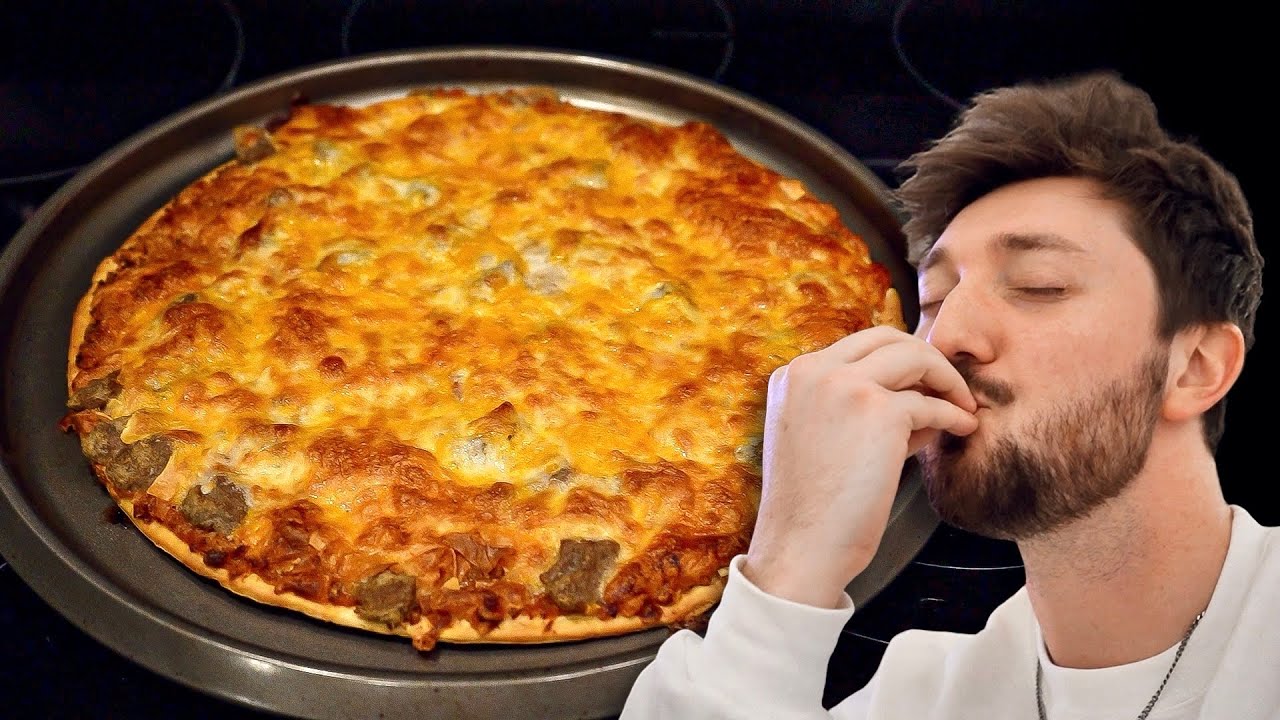A Perfectly Cooked Pizza