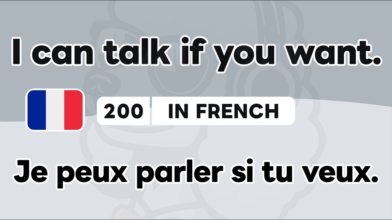 🇫🇷 200 French Phrases 49 Patterns for Beginners Part 6