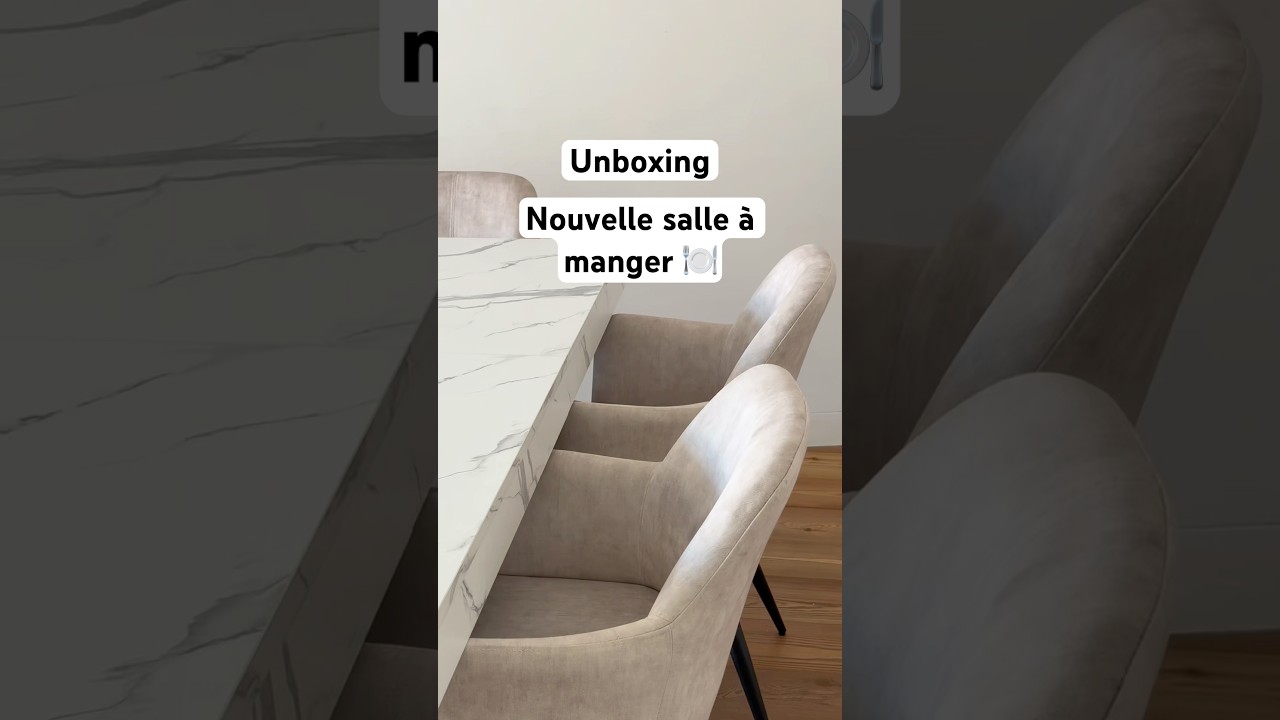 Unboxing de la salle &agrave; manger de r&ecirc;ve #interiordesign #unboxing ng