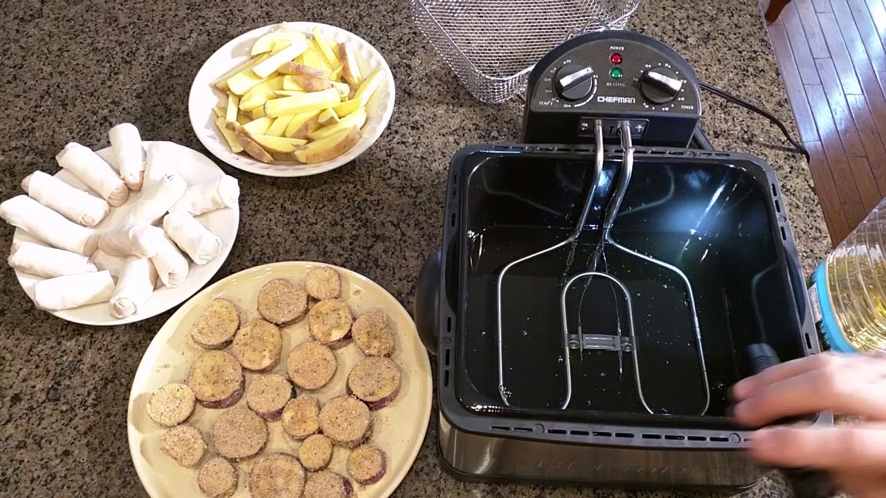 Robert Demo's BEST ELECTRIC DEEP FRYER with Basket & Strainer Chefman  REVIEW