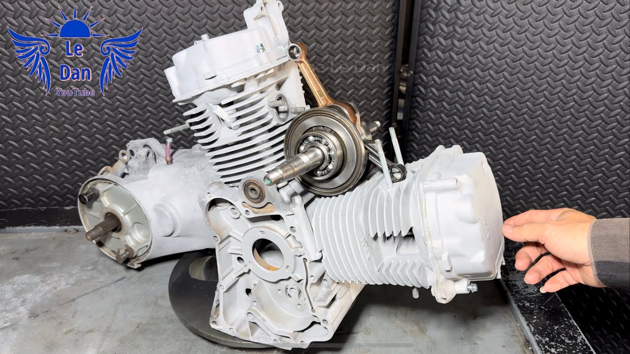 I make V-Twin engine, from atila SYM scooter engine