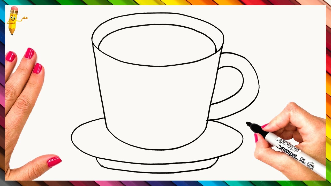 How To Draw A Cup Step By Step ☕ Cup Drawing