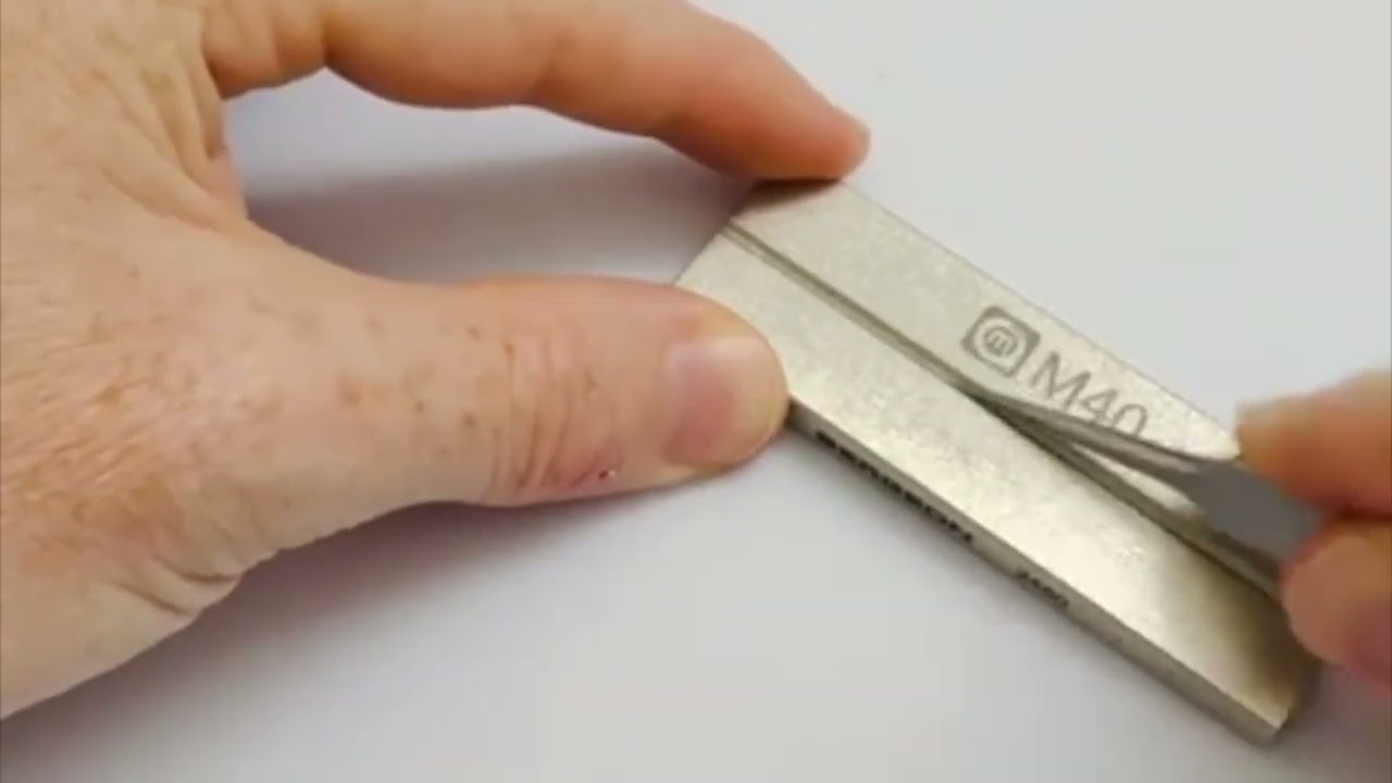Bergeon #2460 sharpening plate for tweezers / Schleifplatte f&uuml;r Kornzangen