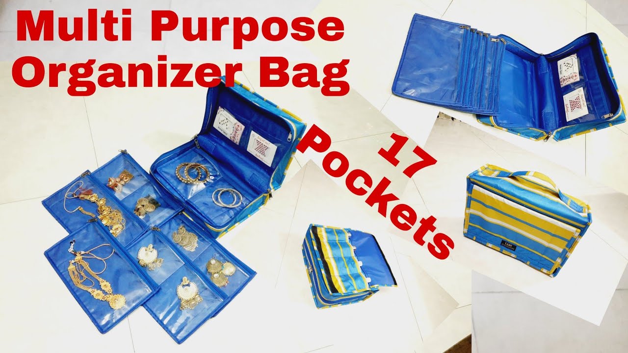 DIY: Multi Purpose Organizer Bag, Jewelry Bag, Medicine Bag Tutorial By Anamika Mishra...