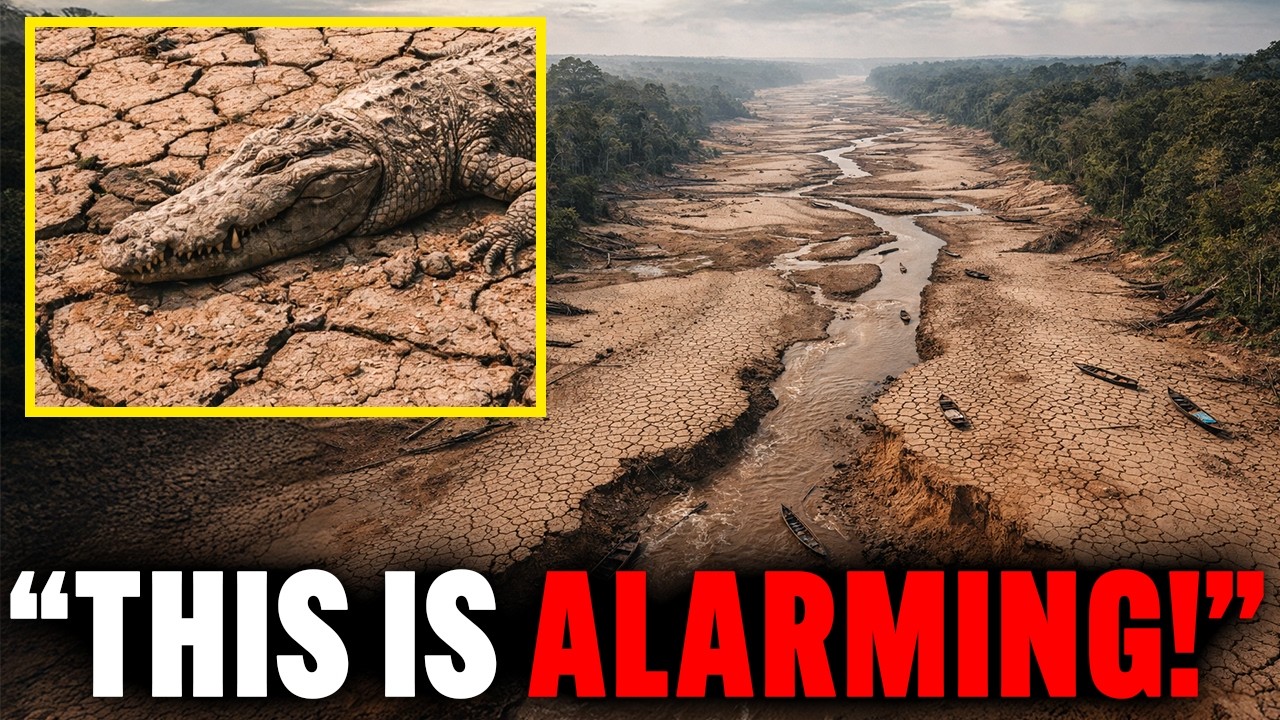Кадры, снятые на реке Амазонке, показали зону засухи протяженностью 340 миль, которую, по словам ...