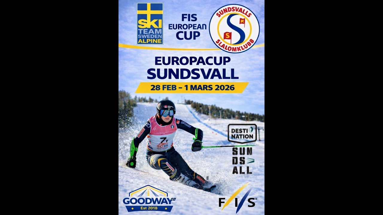 Women's European Cup Slalom Run 2 Sundsvall