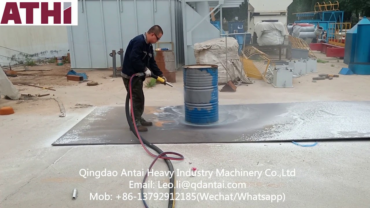 Dustless sand blaster DB225 DB500 DB800 test before shippment