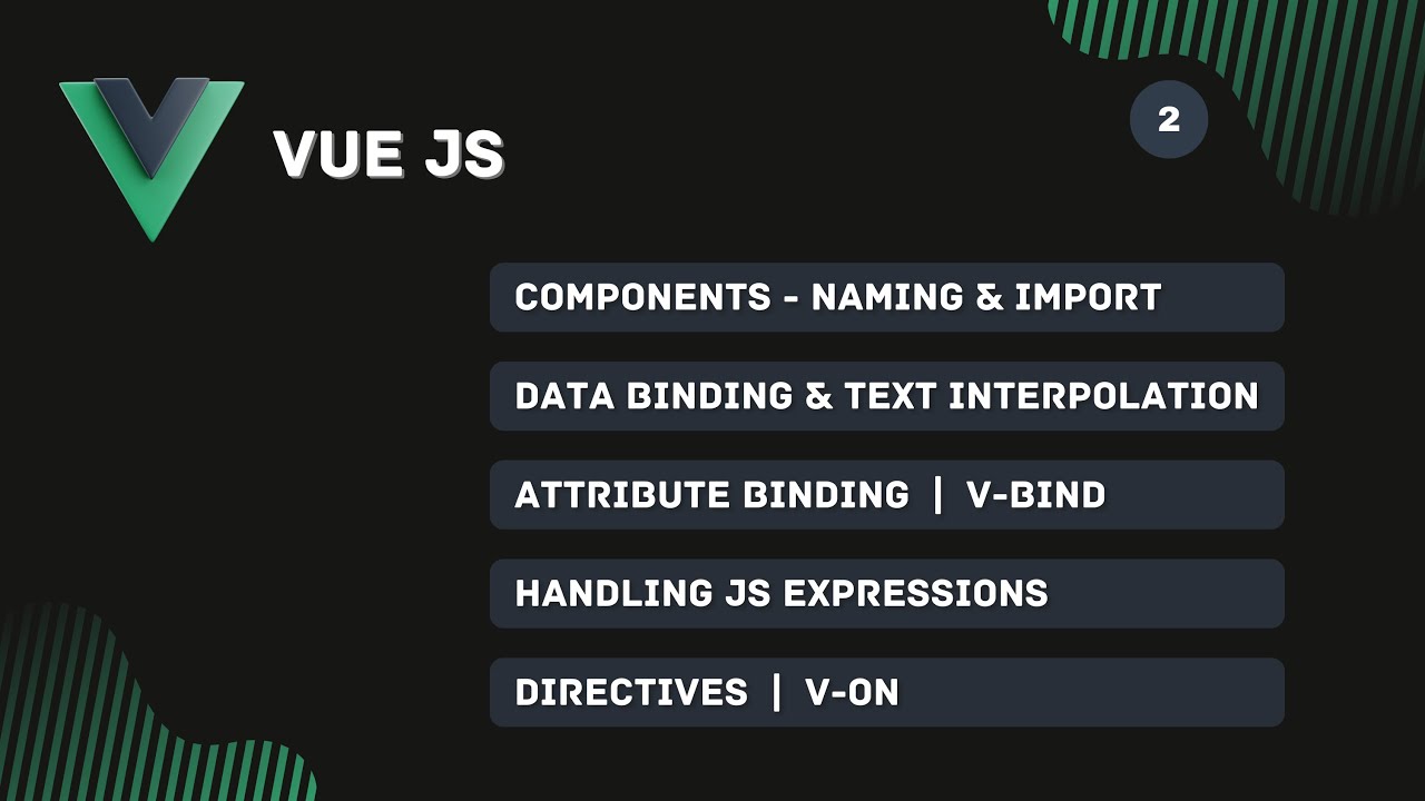 Vue JS 3 in Hindi  #2 Components, data binding, text interpolation & directives