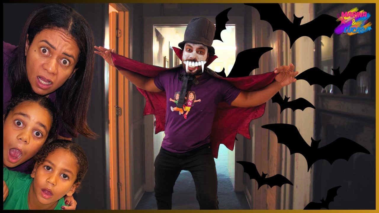 MARINA & LUCAS- 🧛‍♂️ APARECEU UM VAMPIRO NA NOSSA CASA!! 🧛‍♂️ 
