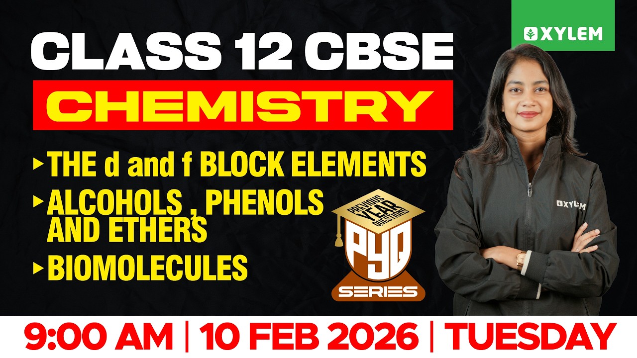 Class 12 CBSE Chemistry | The D and F Block Elements , Alcohols - Phenols and Ethers⁠ , Biomolecules