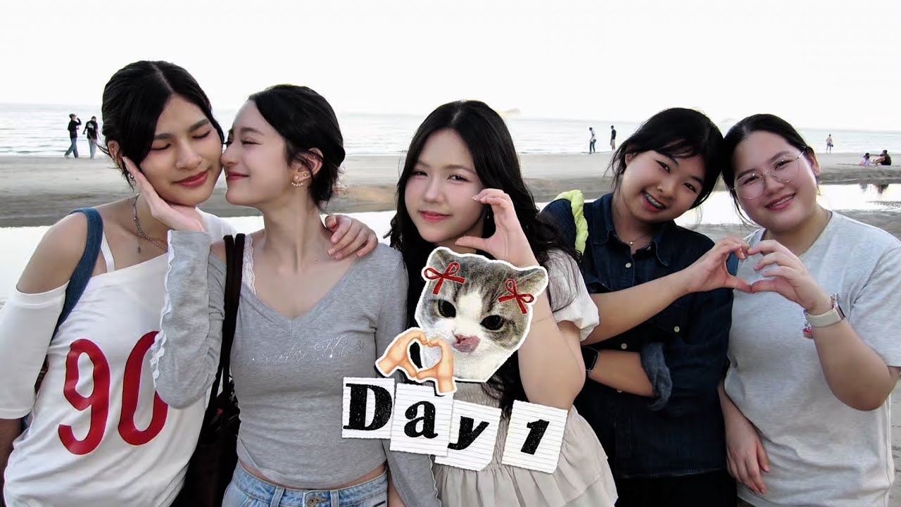 Vlog English camp 3days with my friends at Hua Hin | Memories in 2025 🏝️🫧🌊🌲👩🏻‍❤️‍👩🏻