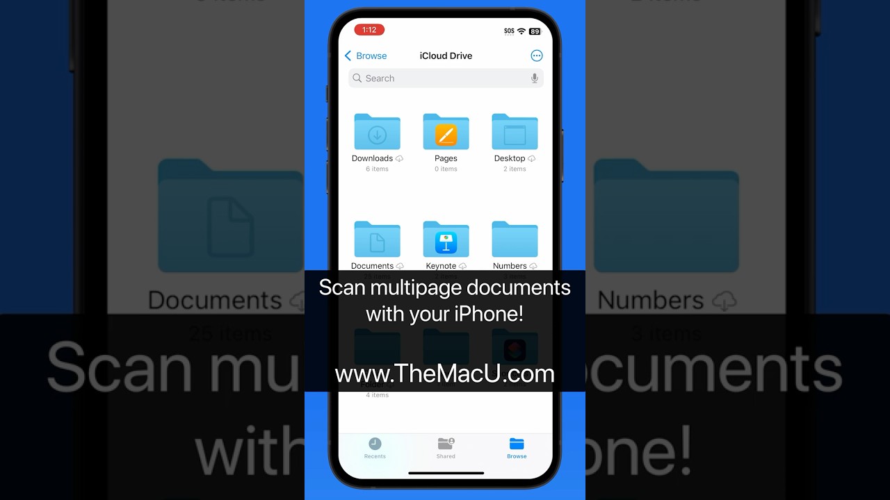 How to scan a document on iPhone! - Files App Tutorial  #howto #tutorial #tips #smartphone #iphone