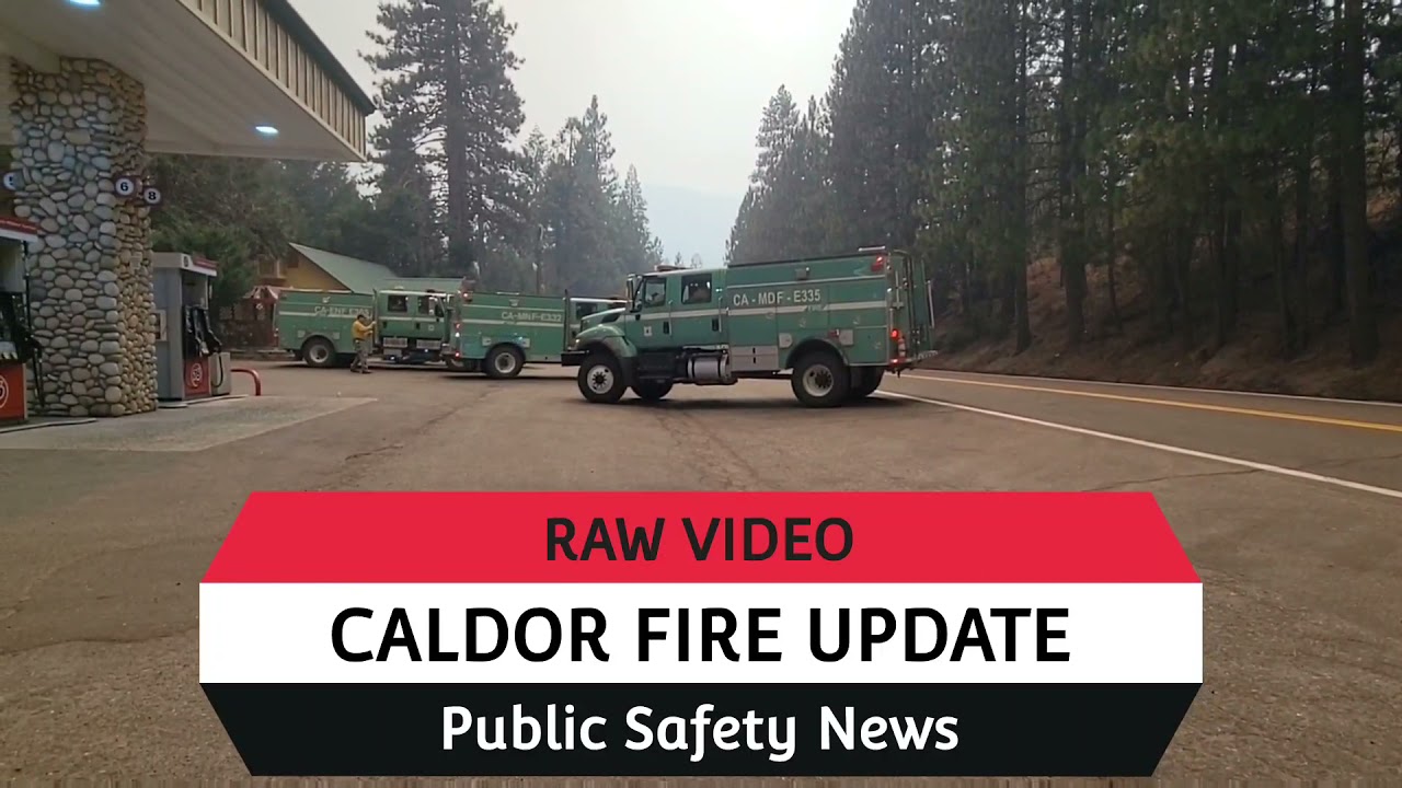 #CALDORFIRE #UPDATE El Dorado County Wildland Fire Jumps Highway 50