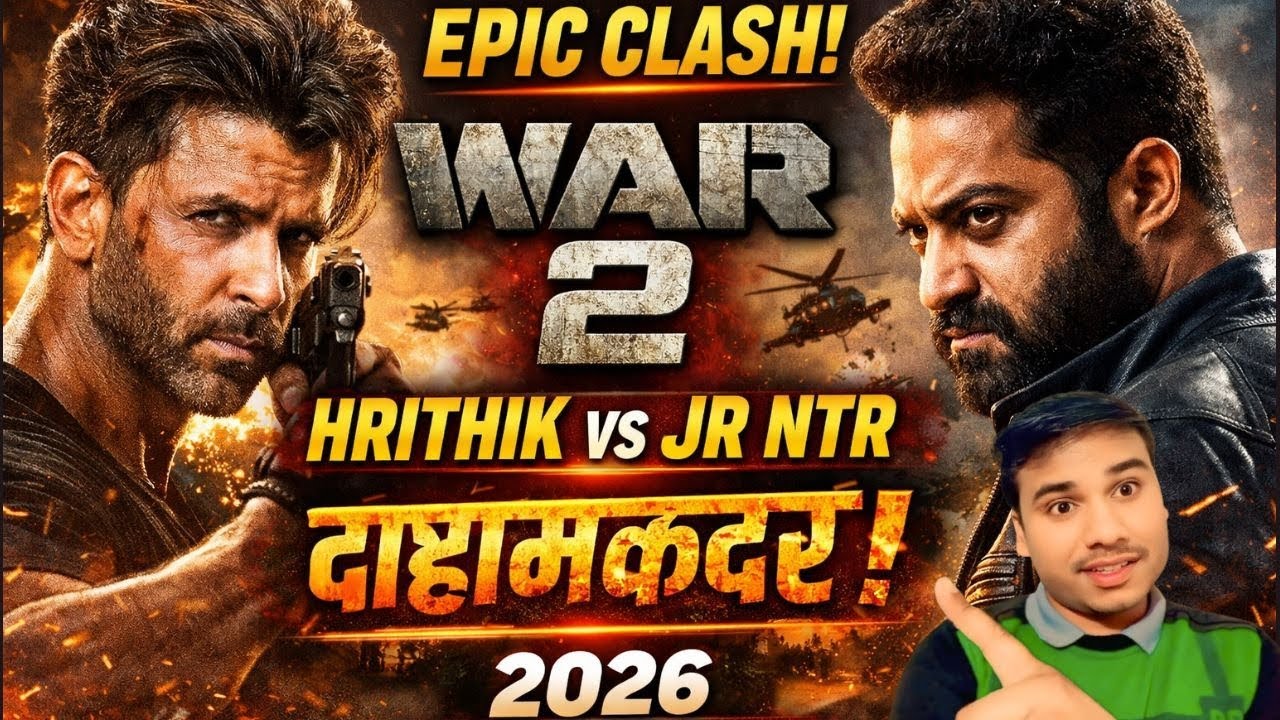 Filmy Entertainment Upcoming film War 2 | Review 🔥 Hrithik Roshan & Jr NTR Face Off | Sunfilmax