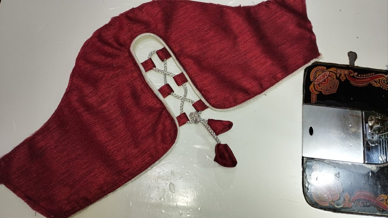 Sleeve design cutting and stiching