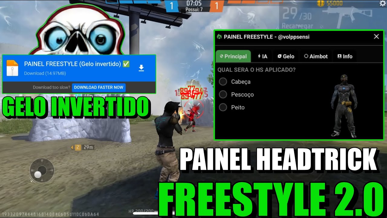 ATUALIZADO !😱 PAINEL  FREESTYLE 2.0 VOLPP SENSI - FFH4X MOD MENU INJECTOR ANT BAN - LINK DIRETO 😱!!