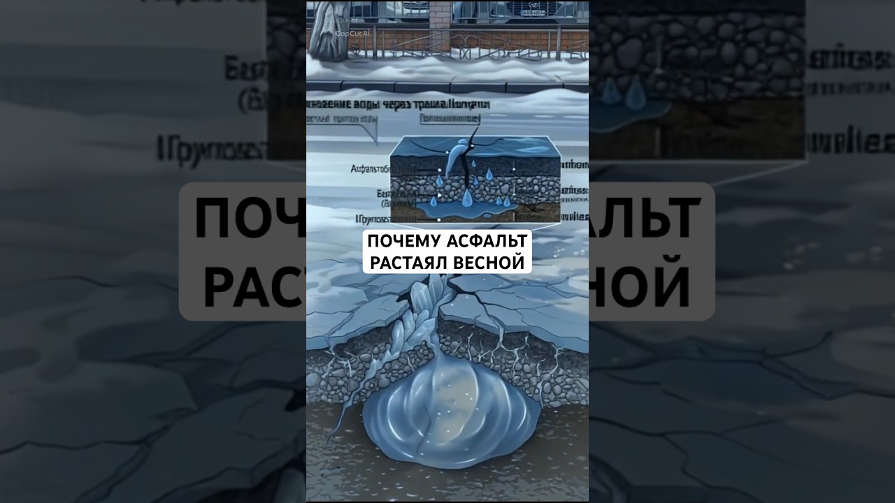 Рассказываю почему асфальт тает вместе со снегом 😅