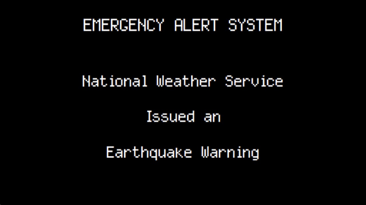 EAS Test #1 (Salt Lake City Earthquake)