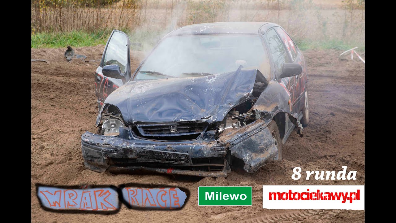 Wrak Race Milewo 8 runda Motociekawy 2023 najlepsze akcje