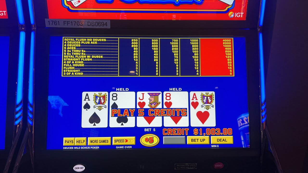 Бонус High Limit Deuces Wild! Прямой эфир из Caesar&rsquo;s Danville (снова)! (Трансляция за $1000!)