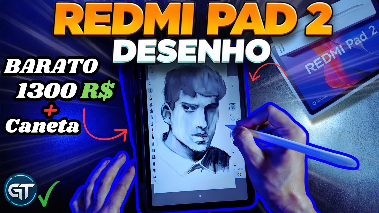 Redmi Pad 2 é bom para DESENHAR em 2026? Tablet barato que surpreende | Gdin Tech